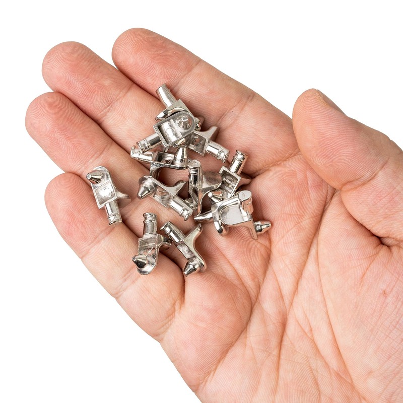 Shelf Brackets, Pack of 48, Angle Shelf Support with Double