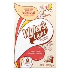 Wyler's Light Vanilla - Singles to Go Powdered Drink Mix - Pack of 6-8 Per Box 48 Total Servings - Delicious Tasting Vanilla Flavor