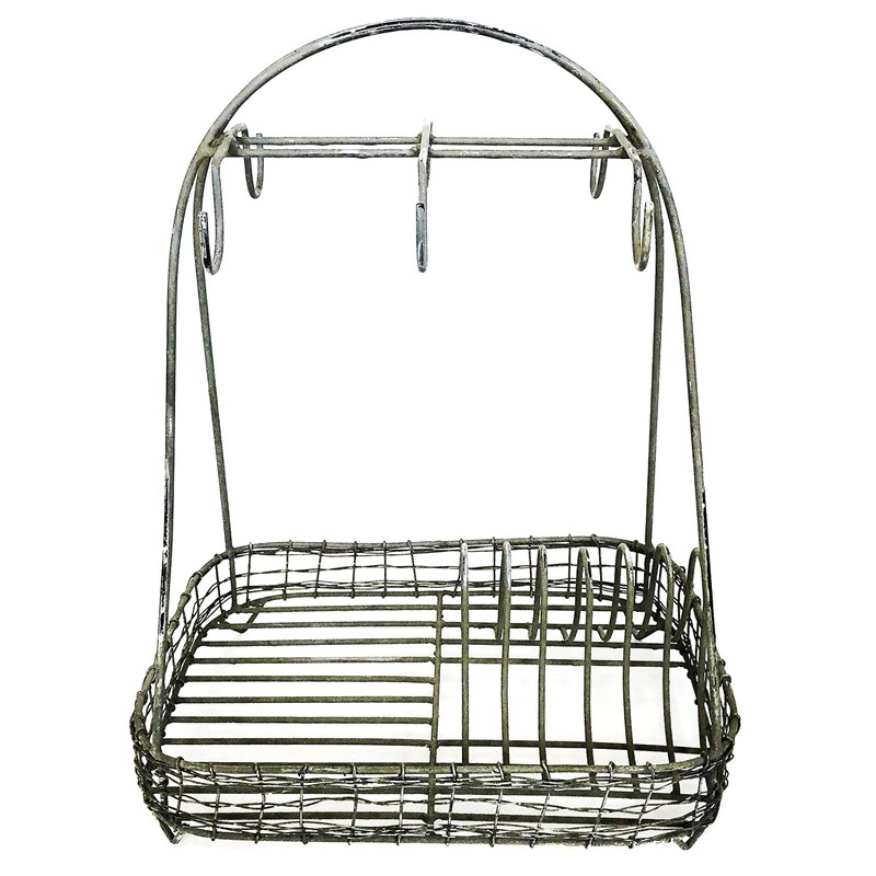 Metal Dish Caddy By Colonial Tin Works,grey,11.5 x 8.75 x