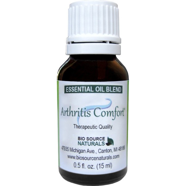Arthritis Comfort Essential Oil Blend 15 ml / 0.5 oz Bottle with Essential Oils of Bay Leaf, Tea Tree, Lemon, Cedarwood, Frankincense, and Myrrh