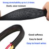 ETOPARS Expandable Braided Sleeving Wire Black Braided Sleeving Cable Tidy