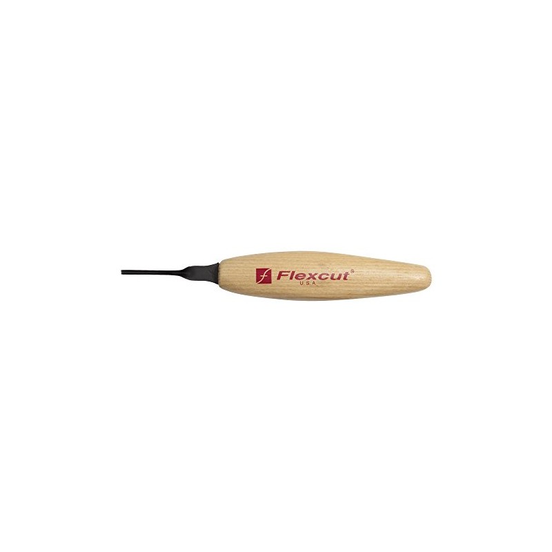FLEXCUT Micro Shallow U-Gouge, Razor Sharp High Carbon Cutting Blade,