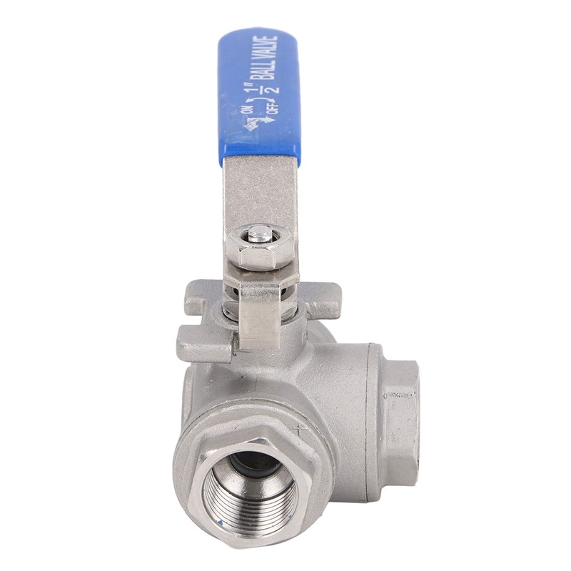3 Way Ball Valve 1/2in DN15 304 Stainless Steel Female