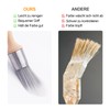 KIBBEH Pack of 3 Round Paint Brushes, Small Brushes for