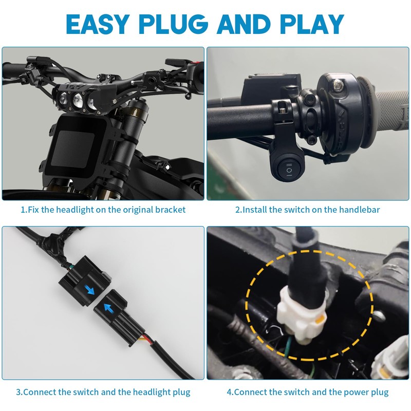 Alpha Rider LED Headlight Kit for Talaria Sting R MX4/Sur-Ron