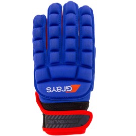 International Pro Left Hand Hockey Glove - Blue/Red - size XXS