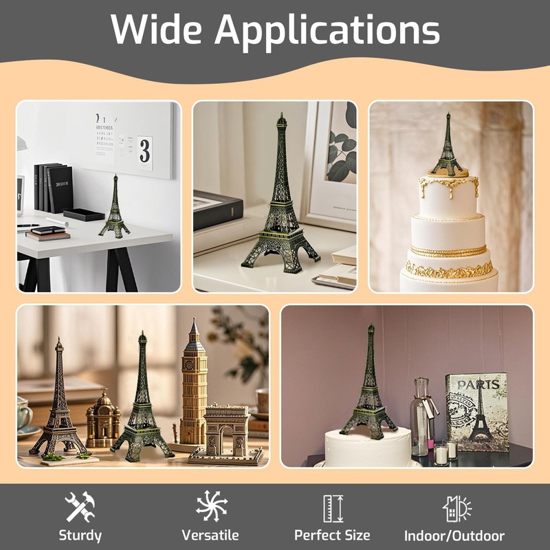 AzureRay Eiffel Tower, Eiffel Tower Model Made of Metal, Eiffel