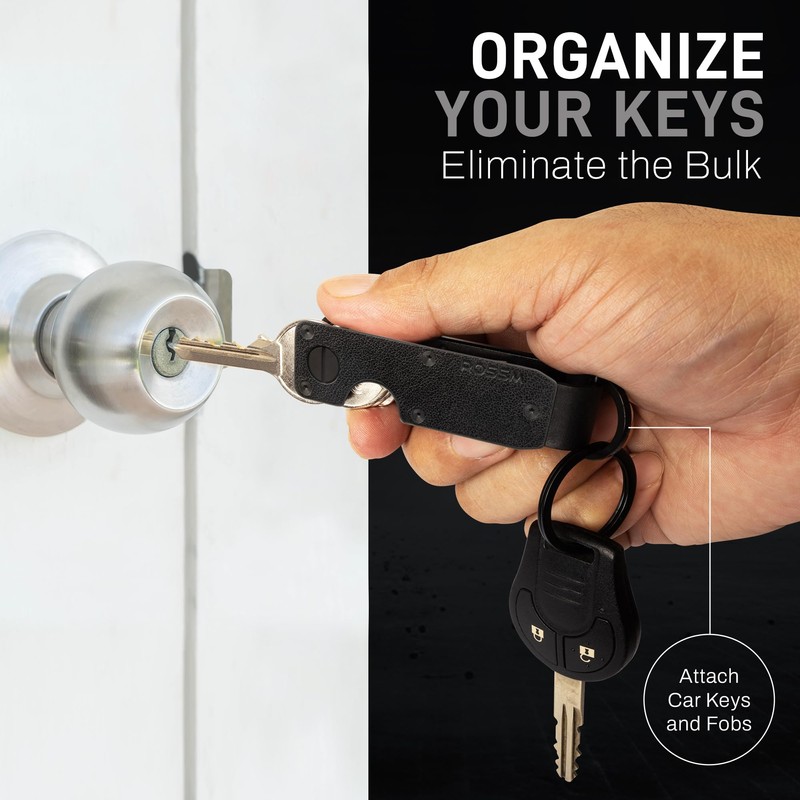 ROSSM Key Organizer | Compact Metal Key Holder | Minimalist