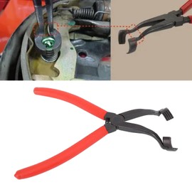 Drum Brake Hold Down Spring Pliers, High Strength Spring Plate Pliers for Drum Brakes, Integral Head Design, Curved Neck, VT17706