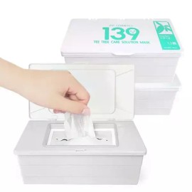 JHP 139 티트리 케어 솔루션 (진정/수분) 뽑아쓰는 마스크팩 90매 139 Tea Tree Care Solution (Soothing/Hydrating) Pull-Out Mask Pack 90 Sheets [Tea tree 30+30+30 sheets]
