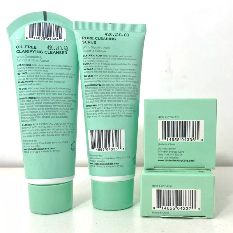 Global Beauty Blemish Control Skincare Set New
