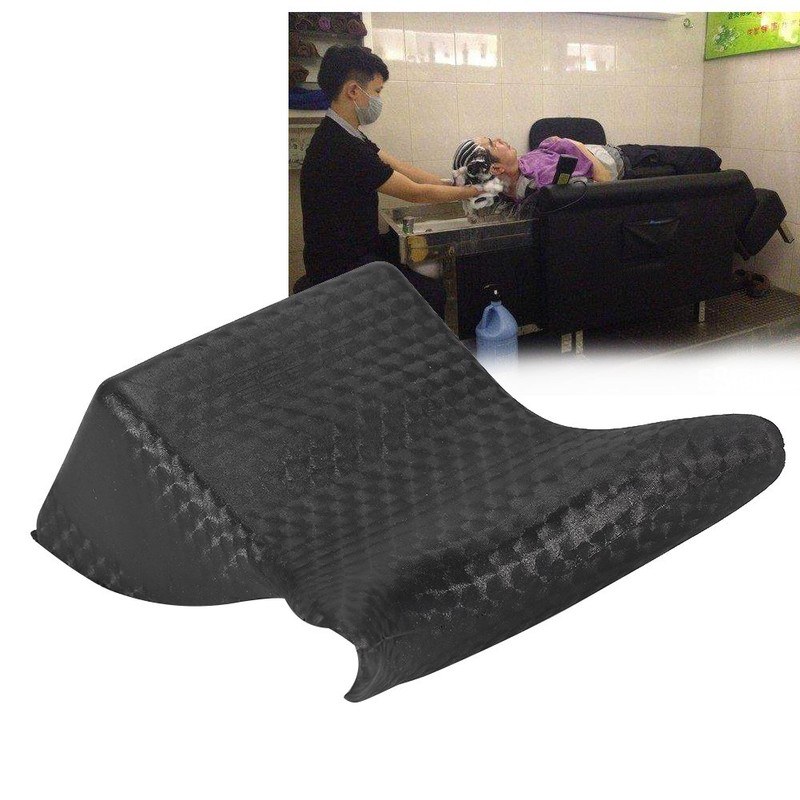 ANGGREK Salon Neck Pillow, Black, Polyvinyl Chloride, Bath Pillows Cushion