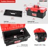 MAXPOWER 17 inch Tool Box, Small Plastic Toolbox with Handle,