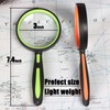Ocim 2 Pack Magnifying Glass,Kids Magnifier Shatterproof,75mm 10X Lens with