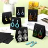 100 Pcs Standing Earring Display Cards Earring Card Holders Paper