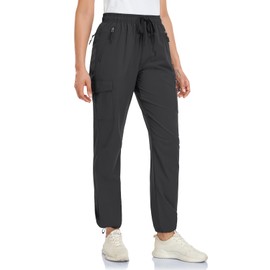 VEOBIKE Cargo Pants for Women Water Resistant Hiking Pants Lightweight Quick Dry Women Joggers with 5 Pockets