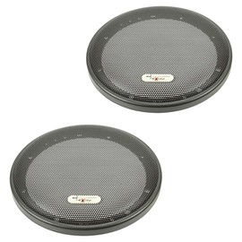 tomzz Audio Excalibur 2800-002-1 Loudspeaker Grille for 165 mm DIN Speaker Black 2-Piece Plastic Ring with Metal Grille Set