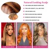 kocorose 34Inch Honey Blonde Ombre Lace Front Wig Human Hair
