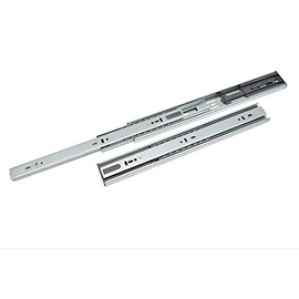 Pair of Drawer Runners with Spring Catch Mechanism Full Extension Height 45mm Length 300mm