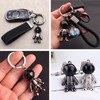 HVSWLY Metal Astronaut Pendant key Chain, Spaceman Robot Astronaut Car