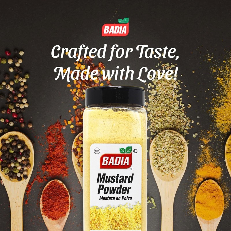 Badia Mustard Powder 16 oz – Versatile Ground Yellow Mustard –