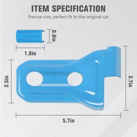 RT-TCZ Door Hinge Cover Trim for Jeep, Front Door Rear Door Hinges Exterior Decoration Accessories for Jeep Wrangler JL Unlimited 4-Door & Gladiator JT 2018-2024,8Pack,Light blue