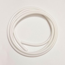 Coavoo Silicone Tubing Hose, Silicon Rubber Tube 0.39" x 0.55"(ID 10mm x OD 14mm) Length 6.56Ft（2m）, Vacuum Flexible Air Hose Water Pipe Tube, Suitable For Pump Transfer White