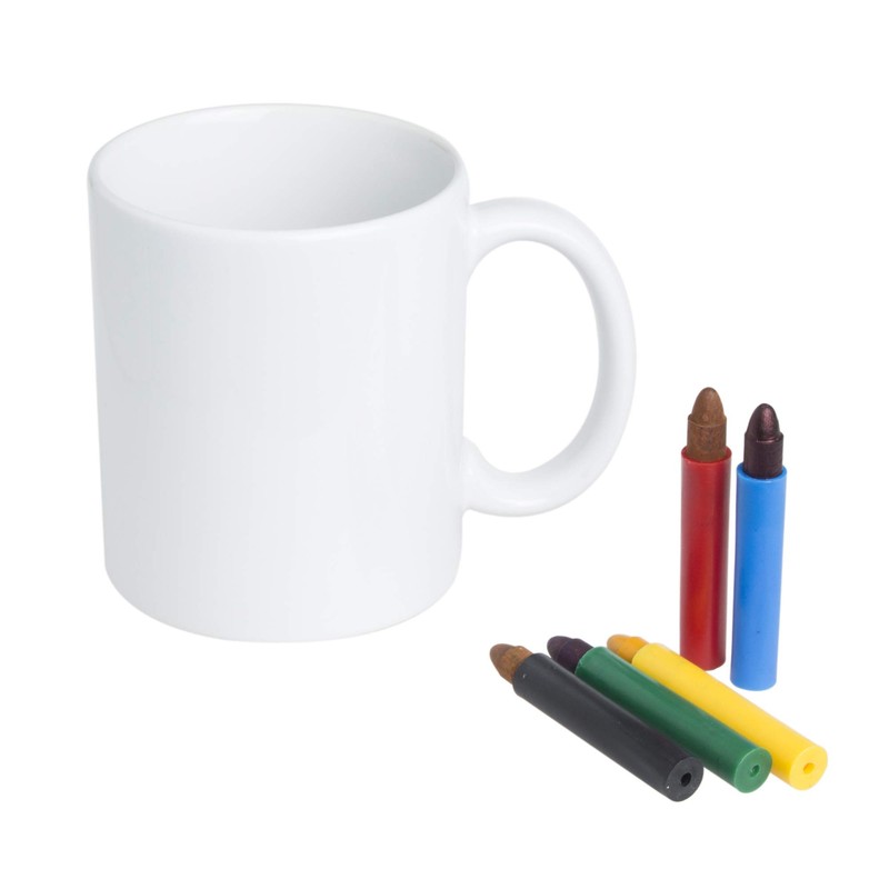 Sun Art SAN1476 “Draw It Yourself Tableware” Rainbow Kit Plate,