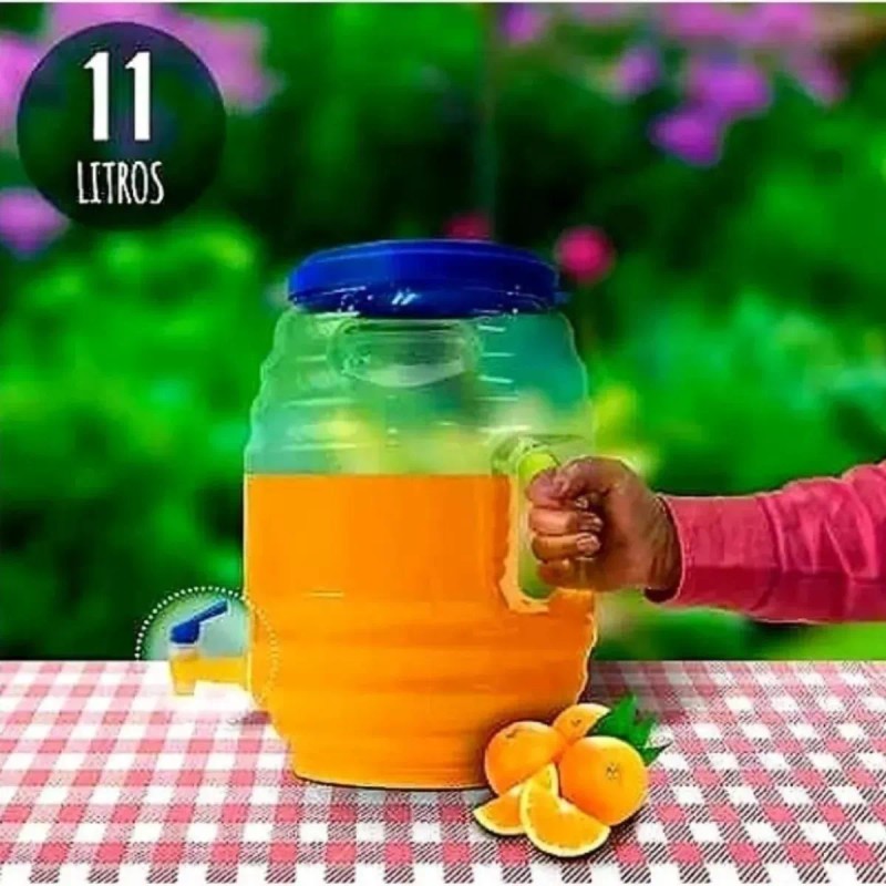 Vitrolero Cocina 1 Dispensador Vitrolero 11 Ltrs Plástico Llave Tapa