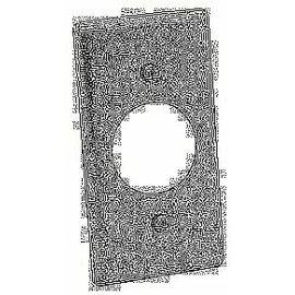 Hubbell Raco 0863 Single Gang Handy Box Receptacle Wallplate Cover
