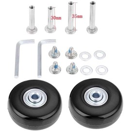 Replacement Wheels for Suitcase Rubber Wheels Replacement Wheels Wheel for Trolley Samsonite Hard Case Wheels with Ball Bearing Replacement Parts Repair Kit