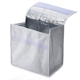 DEAN & DELUCA Lunch Bag, Charcoal Gray, Cold Bag, Folding Bag, Compact, 7.9 x 7.9 x 5.1 inches (20 x 20 x 13 cm)