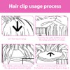 IKOPFLN Pack of 2 volume clips, hair volumising hair clips,