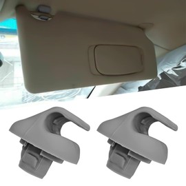 msyuusr 2PCS Visor Clips for Cars, Car Sun Visor Retainer Support Hook Clip, Auto Sunvisor Clip Replacement OEM# 88217S04003ZA, 88217S01A01ZA Compatible with Honda Civic Ridgeline CR-V (Gery)