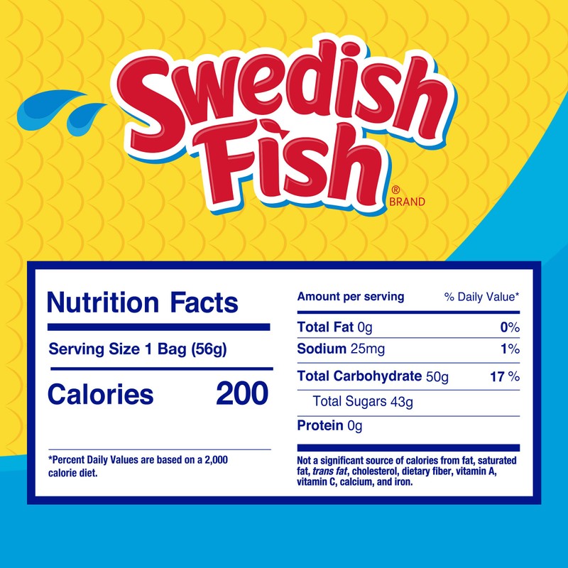 SWEDISH FISH Soft & Chewy Candy, (24 Count of 2