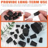 Tanstic 32pcs Solid Rubber Stoppers 13 Assorted Sizes 000#-10# Tapered
