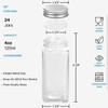 AOZITA 24 Pcs Glass Spice Jars with Labels - 4oz