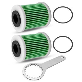 2 Pack of 6P3-WS24A-01-00 Fuel Filter with 2Pcs O-Rings and Fuel Filter Wrench Fits for Yamaha Outboard 4-Strokes 2006 to Current VZ150/VZ175/VZ200/VZ225/VZ250/VZ300/F150/F200/F225/VF200/VF225/VF250