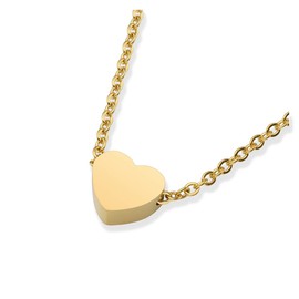 Zysta Charms Distiny Initial Necklace for Women Cute Lovely Glossy Pendant Clavicle Necklaces Chain Necklaces Gift (Rose Gold)