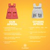 Cuitáxi Traditional Mexican apron for women with pockets beautiful flower