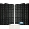 Acoustic Foam Panels 4 Pack 48"x24"x2" - High Density Soundproof