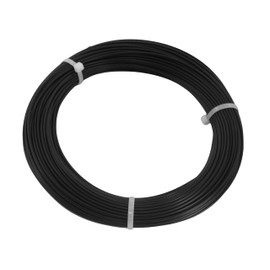 164FT Black Vinyl Coated Wire Rope,304 Stainless Steel Rope - 7x7 Strand Core,1/16" Wire Rope, 3/32" Coated OD for Railing, Decking, and Outdoor Lighting