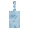 cadorabo Faux Leather Passport and Card Cover in Marble Blue