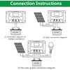 driver de carga solar de 12 V/24 V Controladores de