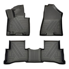 Sportage Floor Mat - All Weather Waterproof Durable Anti-Slip Odorless Custom-Fit TPE Front and Rear Row Set Floor Liner Compatible with 2017-2022 KIA Sportage