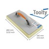 Toolty PVC Sponge Float - 280 x 140mm - Water-Absorbing