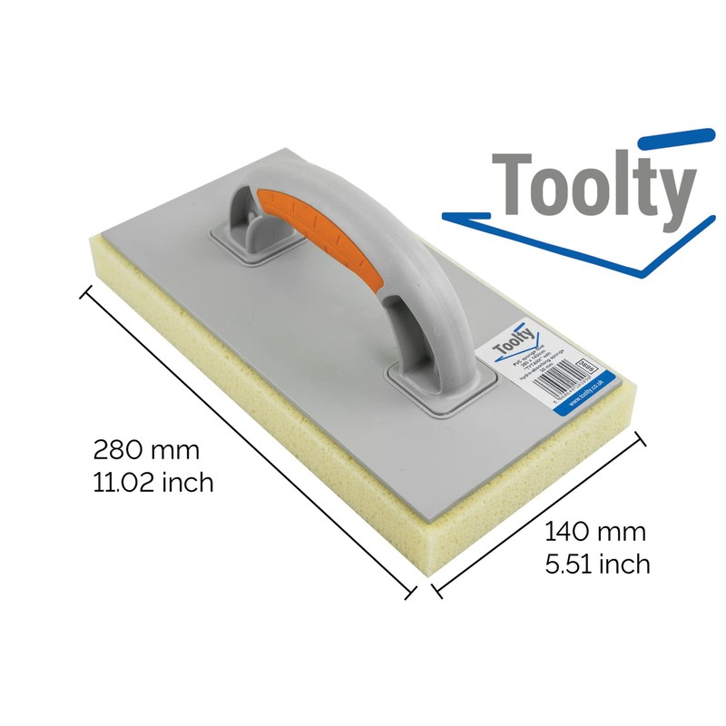 Toolty PVC Sponge Float - 280 x 140mm - Water-Absorbing
