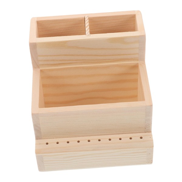 Healeved Beauty Tool Storage Box - Large Capacity Wooden Organizer