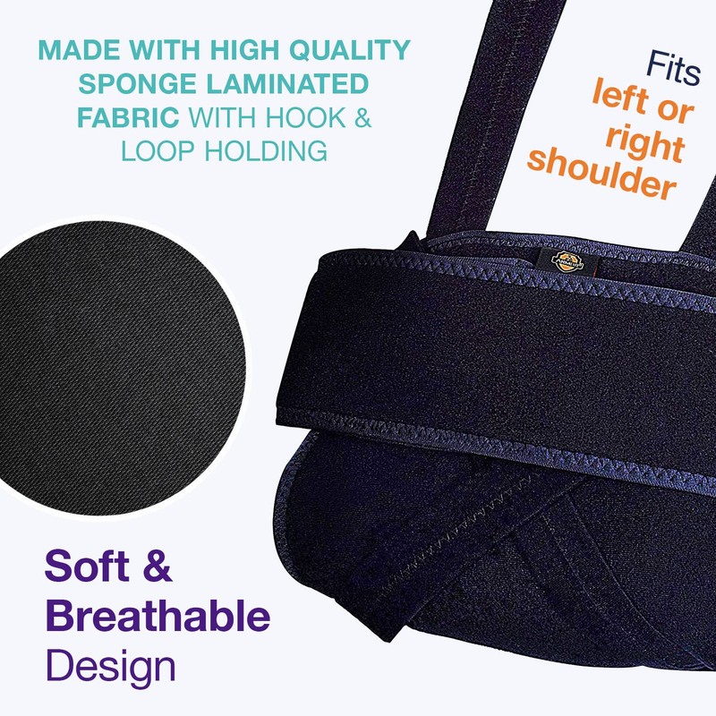 Armor Adult Shoulder Immobilizer Sling with Adjustable Rotator Cuff Brace,