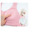 Ribbed Bras for Women Front Closure No Underwire Comfort Senior